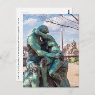 Cartão Postal O Beijo de Auguste Rodin, nas Tuilarias, Paris