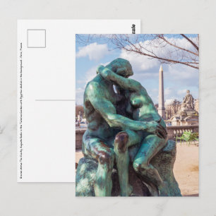 Cartão Postal O Beijo de Auguste Rodin nos Tuileries, Paris