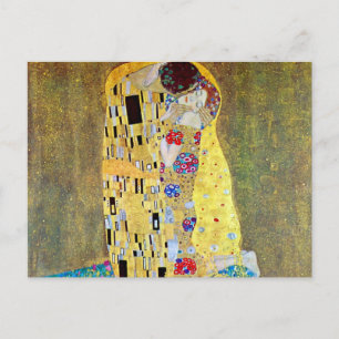 Cartão Postal O Beijo de Gustav Klimt, Arte Nouveau Antiga