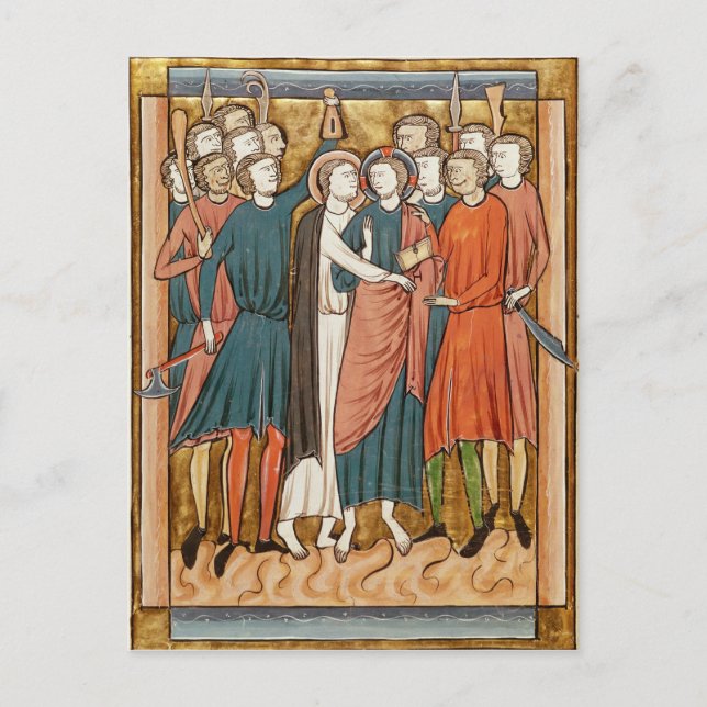 Cartão Postal O Beijo de Judas, "Psautier a l'Usage de Paris" (Frente)