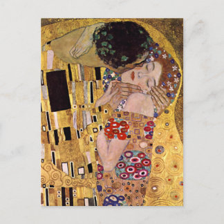 Cartão Postal O Beijo, Gustav Klimt