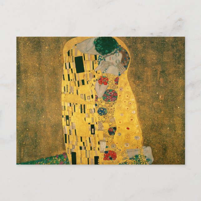 Cartão Postal O Beijo - Gustav Klimt (Frente)