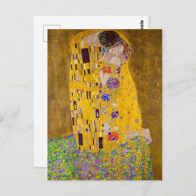 Cartão Postal O Beijo | Gustav Klimt | (Frente/Verso)