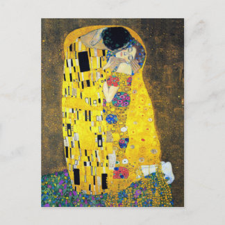 Cartão Postal O Beijo, Gustav Klimt