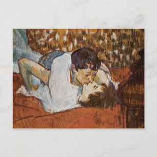 Cartão Postal O Beijo - por Henri de Toulouse-Lautrec