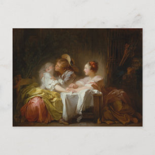 Cartão Postal O Beijo Roubado - Jean Honoré Fragonard