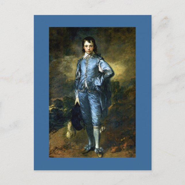 Cartão Postal O Blue Boy de Thomas Gainsborough (Frente)