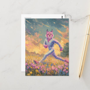 Cartão Postal O Bobcat em Execução