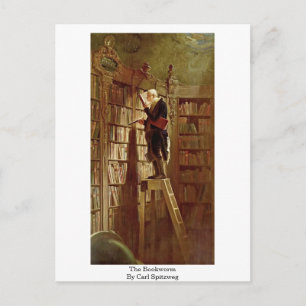 Cartão Postal O Bookworm De Carl Spitzweg
