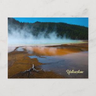 Cartão Postal o bordo do Grande Primavera Prismático Yellowstone