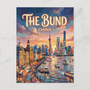 Cartão Postal O Bund China