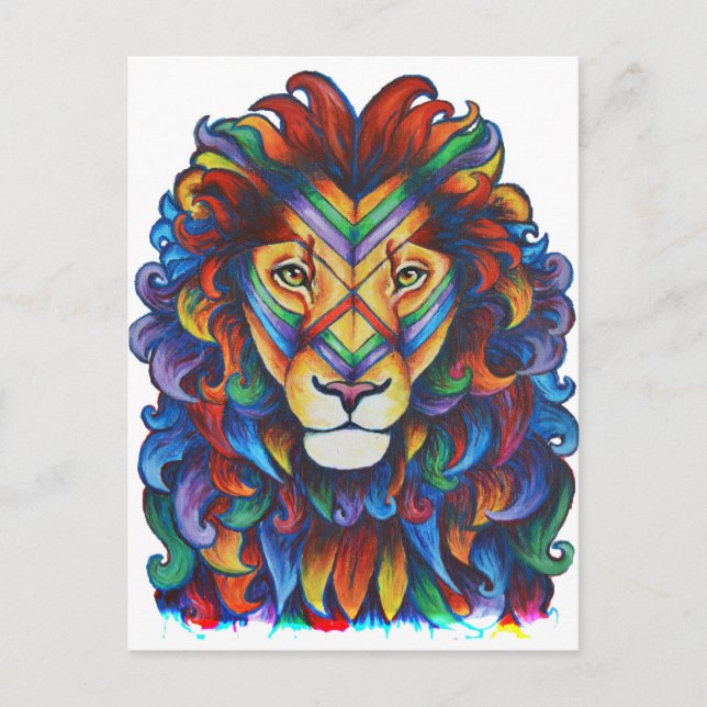 Cartão Postal O cabelo novo de Mufasa (Frente)