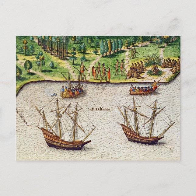 Cartão Postal O Cabo da Flórida e o Rio Dolphin (Frente)