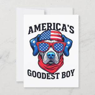 Cartão Postal O Cachorro de Menino Mais Goodecedor da América