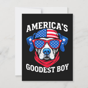 Cartão Postal O Cachorro de Menino Mais Goodecedor da América