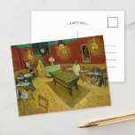 Cartão Postal O Café da Noite | Vincent van Gogh<br><div class="desc">O Café da Noite (1888) do artista poste-impressionista holandês Vincent Van Gogh. A pintura de arte original é um óleo na canvas que representa uma cena interior de um café francês em Arles. Use as ferramentas de design para adicionar texto personalizado ou personalizar a imagem.</div>