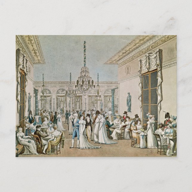Cartão Postal O Café Frascati em 1807 (Frente)
