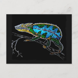 Cartão Postal O Camaleão Tropic Animal