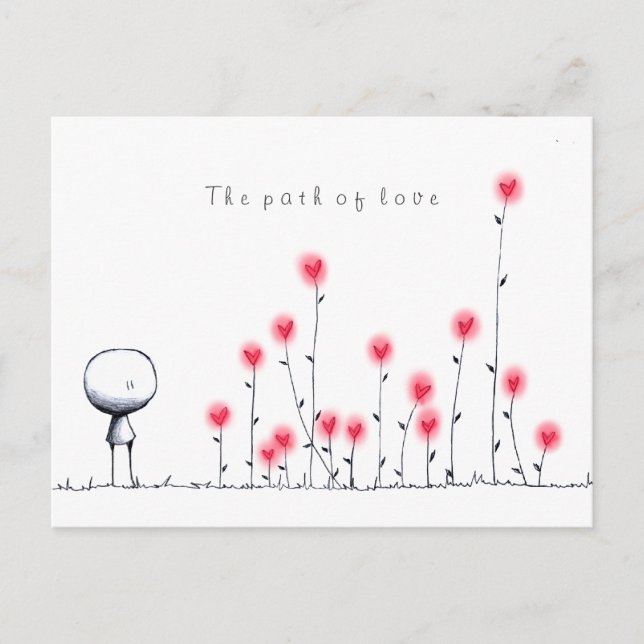 Cartão Postal O caminho do amor (Frente)