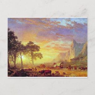 Cartão Postal O Caminho do Oregon - Albert Bierstadt