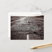 "O caminho para o sucesso" Citação Inspiracional