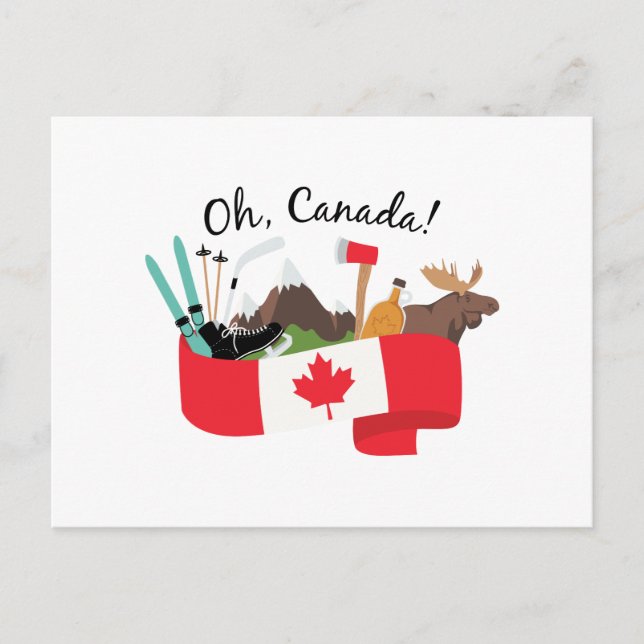 Cartão Postal Ó Canadá (Frente)
