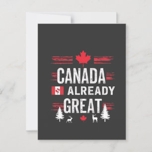 Cartão Postal O Canadá já é excelente Anti-Trump do MAGA