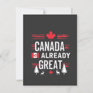 Cartão Postal O Canadá já é excelente Anti-Trump do MAGA