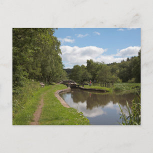 Cartão Postal O Canal Caldon Cheddleton Staffordshire