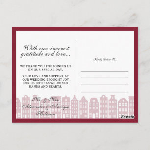 Cartão Postal O Canal De Amsterdã Agradece A Colagem De Fotos