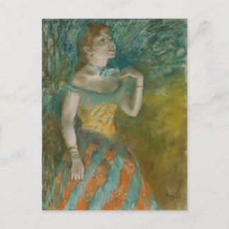 Cartão Postal O Cantor em Verde - Edgar Degas