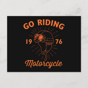 Cartão Postal O Capacete Classic Motorbike Rider