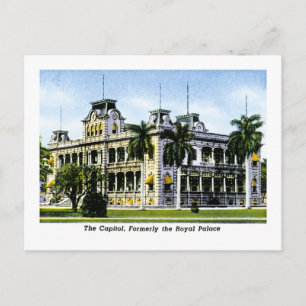 Cartão Postal O Capitólio Hawaiin, Anteriormente o Palácio Rea
