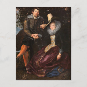 Cartão Postal O Caramanchão de Madressilva por Peter Paul Rubens