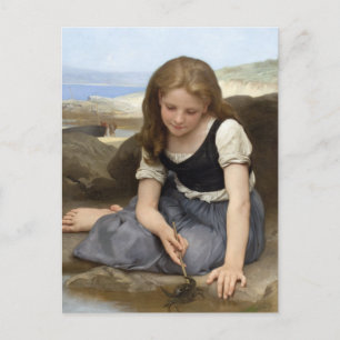 Cartão Postal O Caranguejo de William-Adolphe Bouguereau