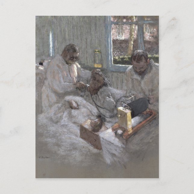 Cartão Postal O Cardiologista Henri Vaquez e o seu (Frente)