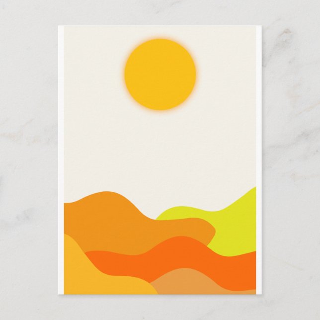 Cartão Postal O Cartão-postal Sun (Frente)