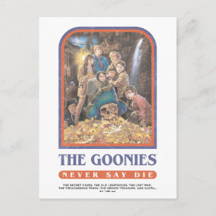 Cartão Postal O Cartaz de Aniversário do Tesouro dos Goonies
