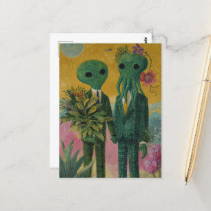 Cartão Postal O Casal da Alienígena