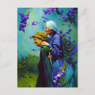 Cartão Postal O Casal Idoso