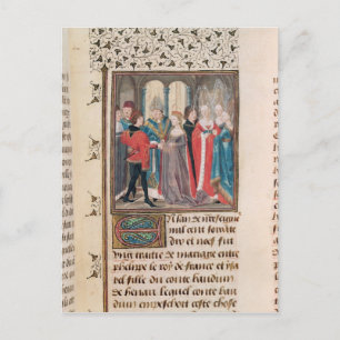 Cartão Postal O Casamento de Philippe Auguste King da França