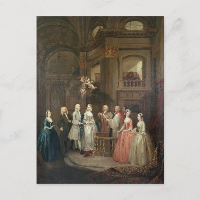 Cartão Postal O Casamento de Stephen Beckingham e Mary Cox (Frente)