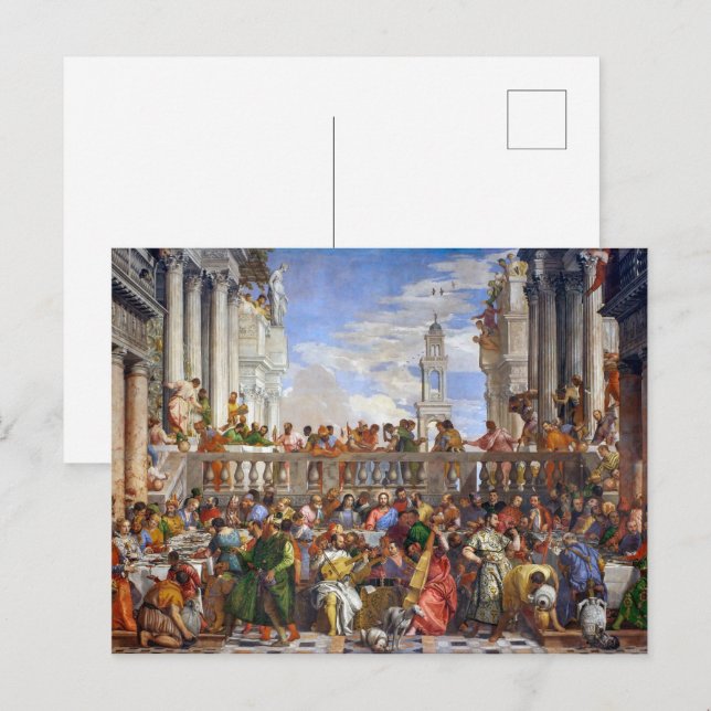 Cartão Postal O Casamento em Cana | Paolo Veronese | (Frente/Verso)
