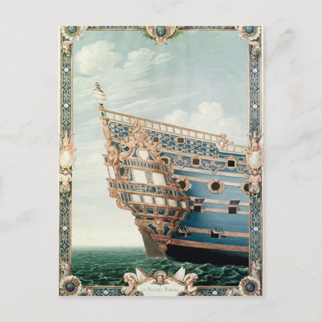 Cartão Postal O castelo de "Le Soleil Royal" (Frente)