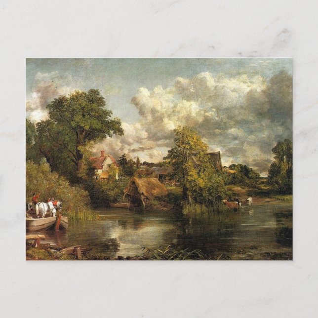 Cartão Postal O Cavalo Branco de John Constable, (Frente)