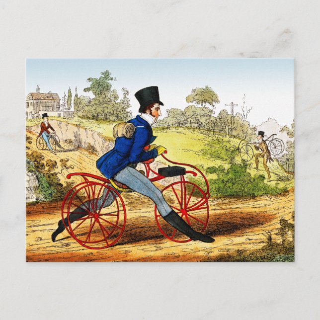 Cartão postal: O Cavalo Hobby: Protótipo Bicicleta (Frente)