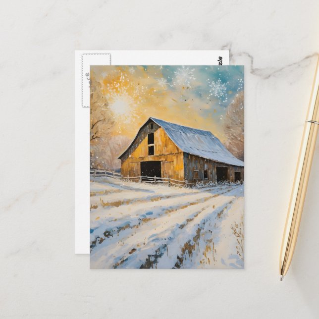 Cartão Postal O Celeiro de Inverno (Frente/Verso In Situ)