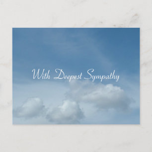 Cartão Postal O céu azul e a simpatia das nuvens brancas