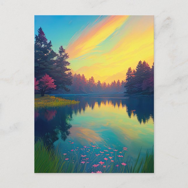 Cartão Postal O charmoso rio Banhado em Majestésica (Frente)