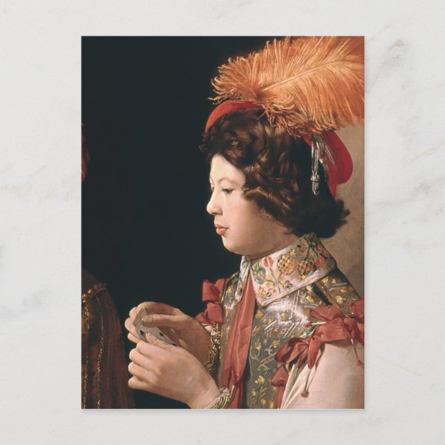 Cartão Postal O Cheat com o Ás dos Diamantes (Frente)